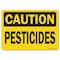 Signmission OSHA Caution, 7" Height, 10" Width, Decal, 7" H, 10" W, Landscape, Pesticides OS-CS-D-710-L-19222 - alternate 1